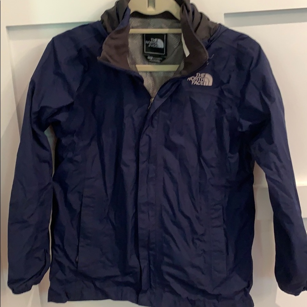 North face boys large rain jacket